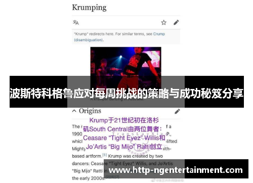 波斯特科格鲁应对每周挑战的策略与成功秘笈分享