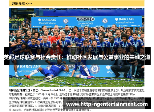 英超足球联赛与社会责任:推动社区发展与公益事业的共融之道 英超足球联赛与社会责任:推动社区发展与公益事业的共融之道